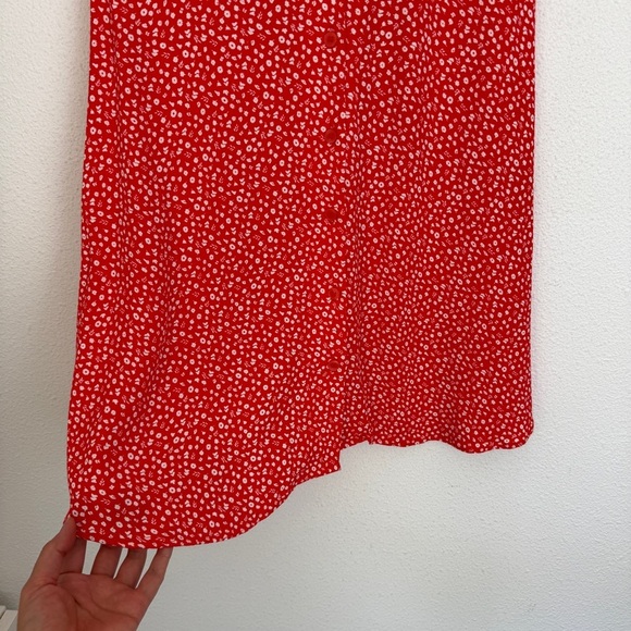 & Other Stories Viscose Ditzy Floral Button Mini Dress Small - Picture 5 of 7